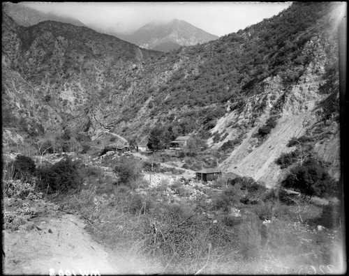 Small valley near the base of the Mount Wilson toll road