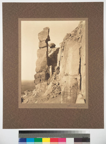 The trail leading to Walpi on the First Mesa of Hopiland, Arizona