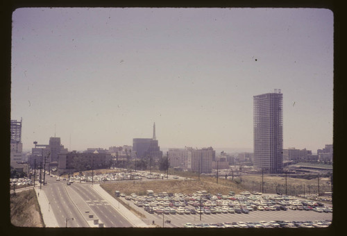 Looking down Grand Avenue from courthouse roof