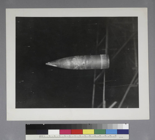 Eight-inch blassistic shell 150 feet beyond muzzle, U.S. Army Ballistic ...