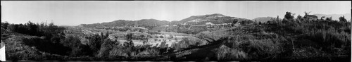 View of ranches and hills