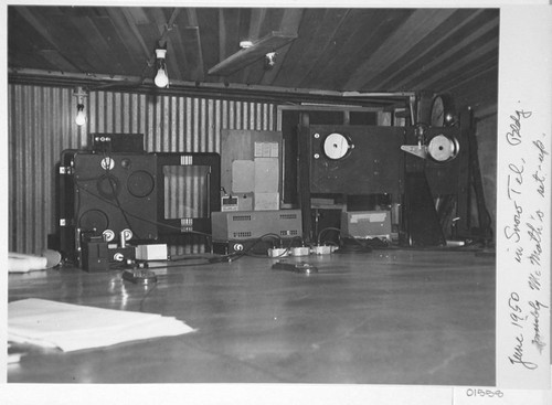 Apparatus assembly inside the Snow telescope building, Mount Wilson Observatory