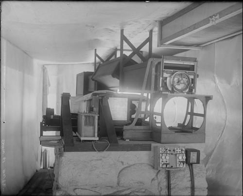 Littrow spectroscope in the Snow telescope building, Mount Wilson Observatory