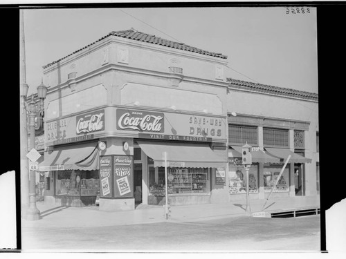 Save-Way Drugs, 1795 East Colorado, Pasadena. 1939