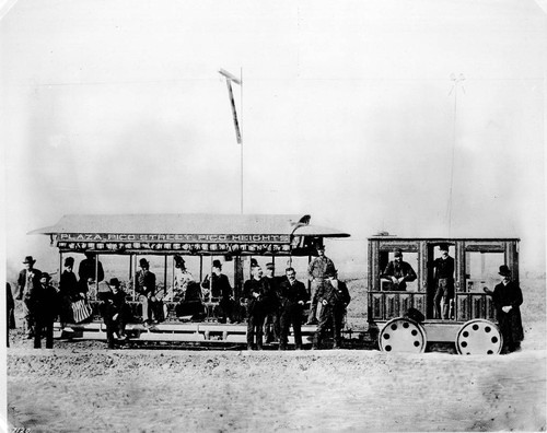 Los Angeles Electric Railway Company, first electric street railroad in Los Angeles, the Pico Heights electric car