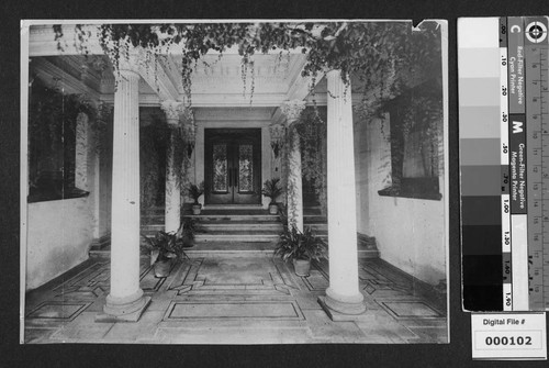 View of The Peristyle, entrance to the Bivouac Art Galleries at Otis Art Institute