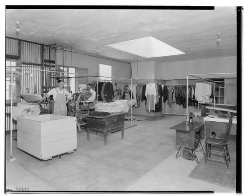 Interior of cleaning and dyeing establishment, Riddler and Son, 673 South Raymond, Pasadena. 1924