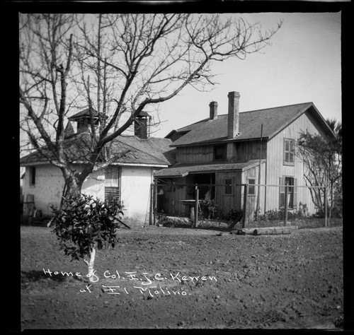 Home of Col. E. J. C. Kewen at El Molino