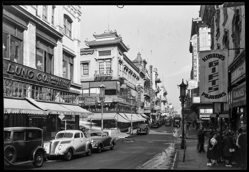 Grant Avenue at Sacramento Street, Chinatown, San Francisco