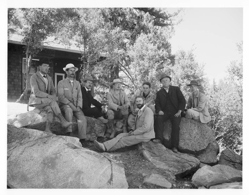 Staff and researchers at the Monastery, Mount Wilson Observatory