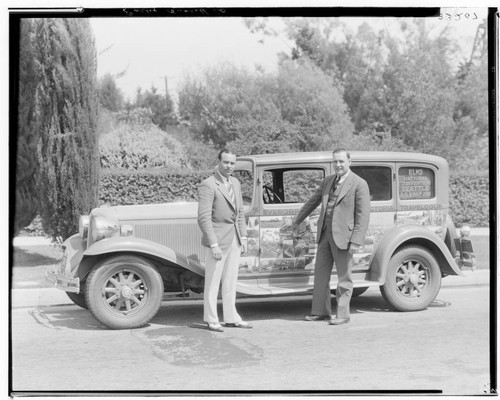 Chrysler sedan advertising for the Elks National Convention in Seattle. 1931