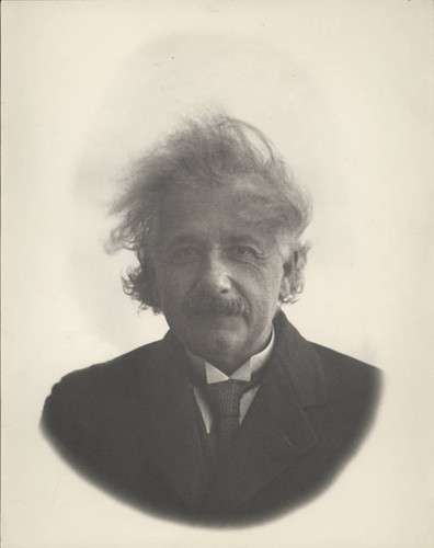 Portrait photograph of Albert Einstein