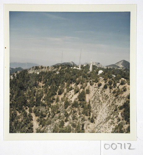 Color aerial view of Mount Wilson Observatory