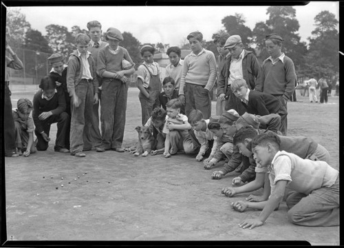 Marble champions, Echo Park, Los Angeles. 1931