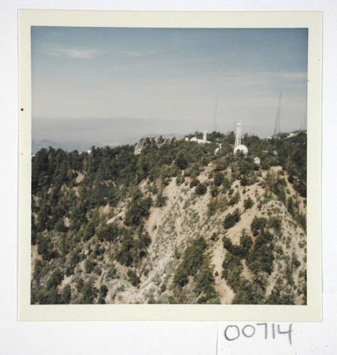 Color aerial view of Mount Wilson Observatory