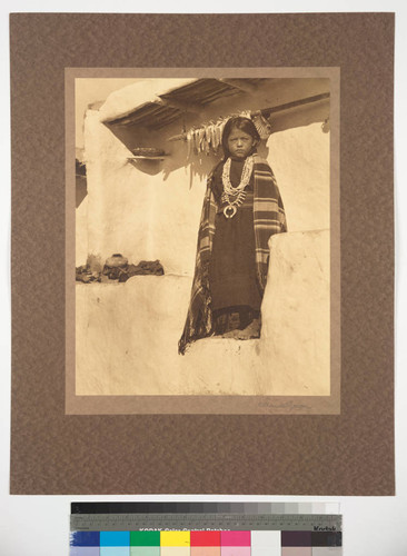 Masevali, Hopi child of the village of Sichomovi, Arizona