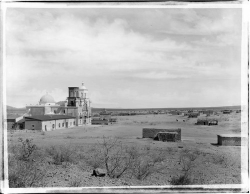 View of Mission San Xavier del Bac from the northeast