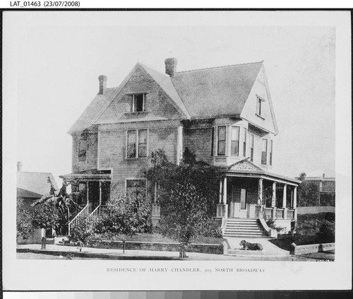 Residence of Harry Chandler, 503 North Broadway