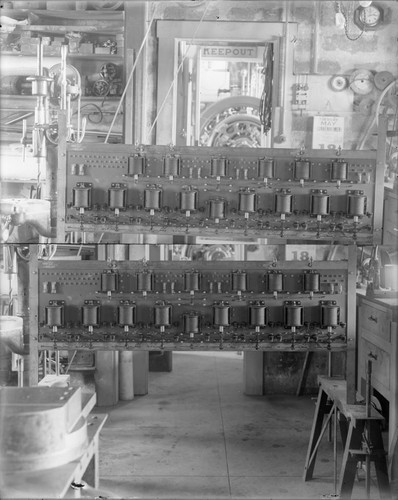 Switchboards for the Hale Solar Laboratory, in Mount Wilson Observatory's Pasadena workshop