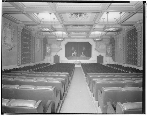 Strand Theatre, interior view, 340 East Colorado, Pasadena. 1924