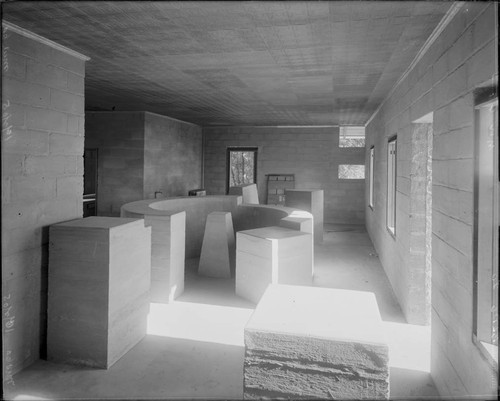 Interior of Mount Wilson Observatory physical laboratory, under construction