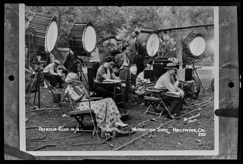 Patricia Ellis in a production shot, Hollywood, Cal