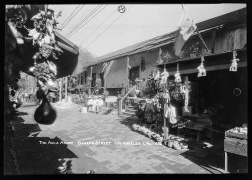 Avila Adobe, Olvera Street, Los Angeles, Cal