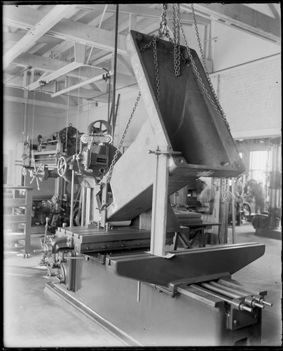 Telescope foundation pier in the Mount Wilson observatory Pasadena machine shop