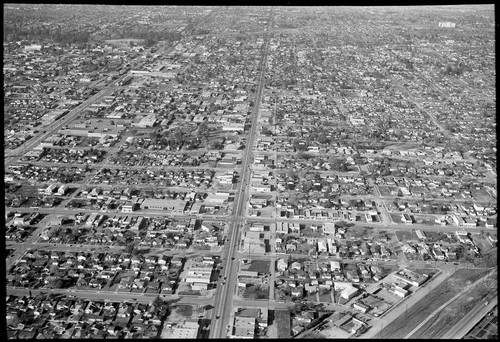 Aerial view of Pasadena