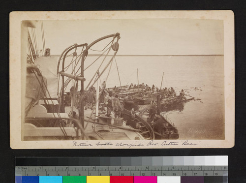 Native boats alongside Rev. Cutter "Bear"