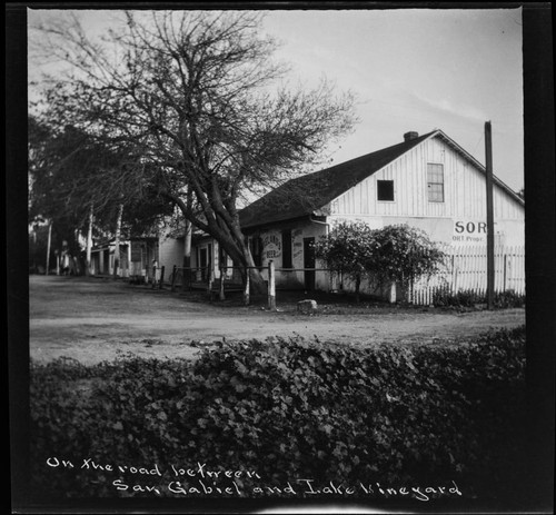 On the road between San Gabriel and Lake Vineyard