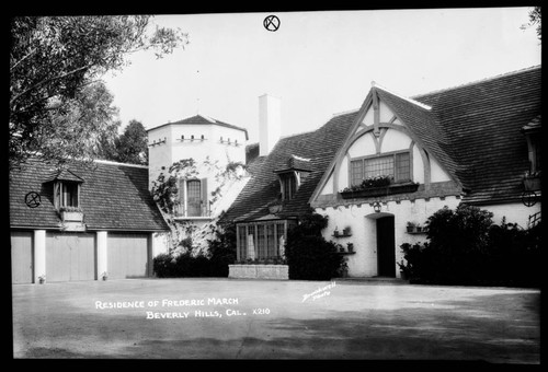 Residence Frederic March of Beverly Hills, Cal. [i.e. Fredric]