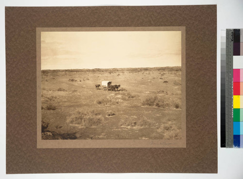 Playing a Lone Hand. Crossing the Arizona Desert near Colorado River. Pioneers of 1886