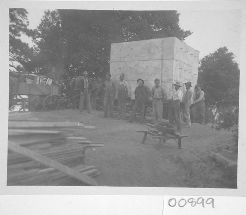 Construction project on Mount Wilson