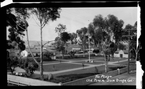 The Plaza, Old Town San Diego, Cal