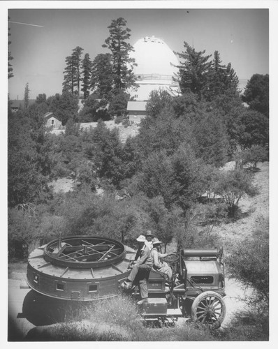 100-inch mirror apporaching Mount Wilson Observatory