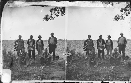 Osage sub-chiefs. Delegation to Annual Grand Council, 1875