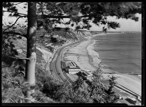 Bel-Air Bay Club and coastline, Santa Monica, California