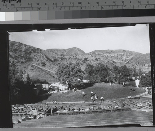 Hollywood Bowl under construction, 2301 North Highland, Hollywood, Los Angeles. 1934