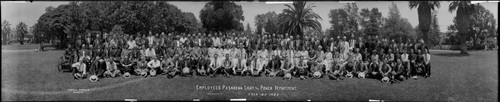 Employees of Pasadena Light & Power Department. 1925