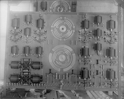 Switchboard for the 100-inch telescope, Mount Wilson Observatory