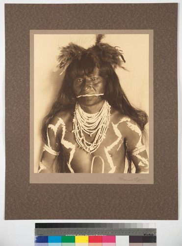 Snake Priest in full regalia. Walpi Dance, 1890, Arizona