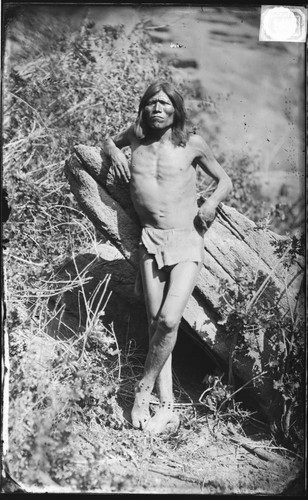 Paiute farmer in native dress, Southern Utah