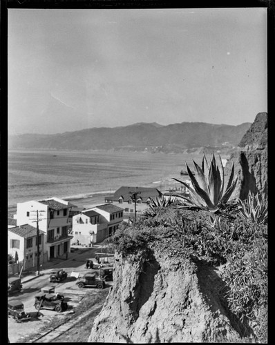 Cliffs and homes of Santa Monica below Palisades Park