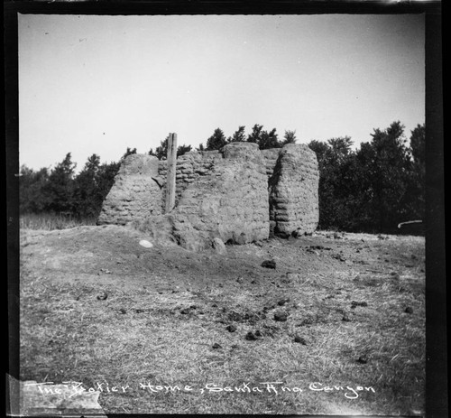 The Botier [i.e. Botiller] home, Santa Ana Canyon