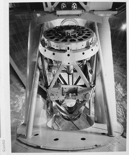 200-inch telescope as seen from the control desk, Palomar Observatory