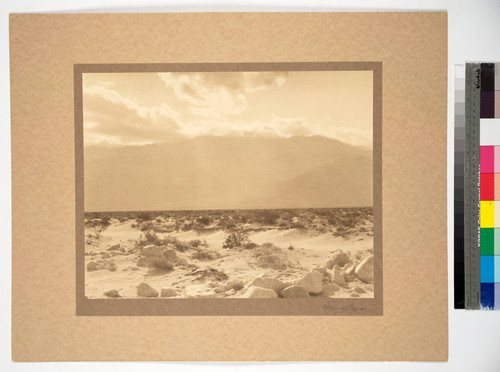 The Colorado Desert showing San Jacinto Mountains, Southern California