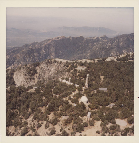 Color aerial view of Mount Wilson Observatory