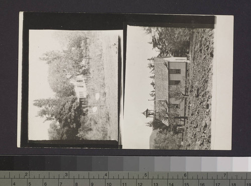 Views of unidentified building and Moravian Mission Chapel