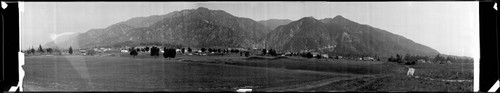 Mount Wilson and Mount Lowe from a golf course